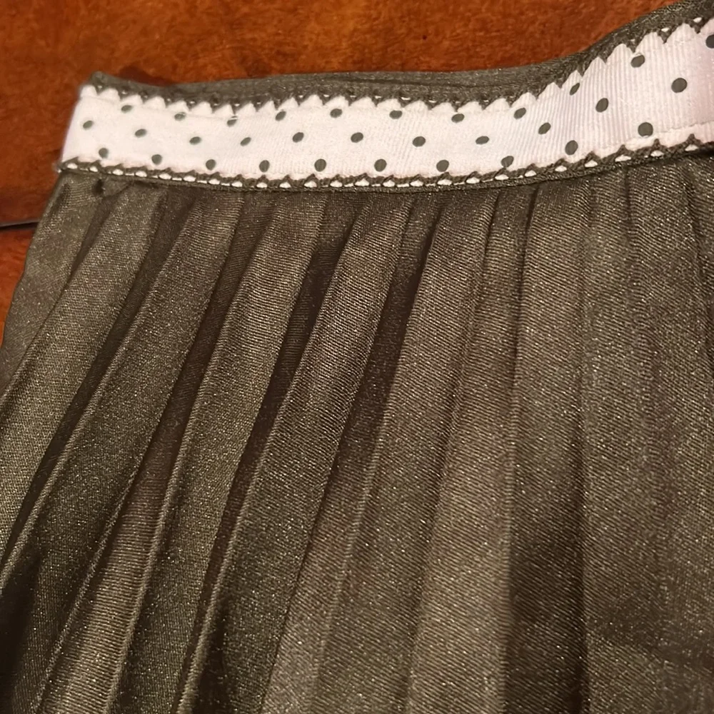 Gymboree NWT Sweeter than Chocolate  pleated accordion skort grosgrain ribbon 9